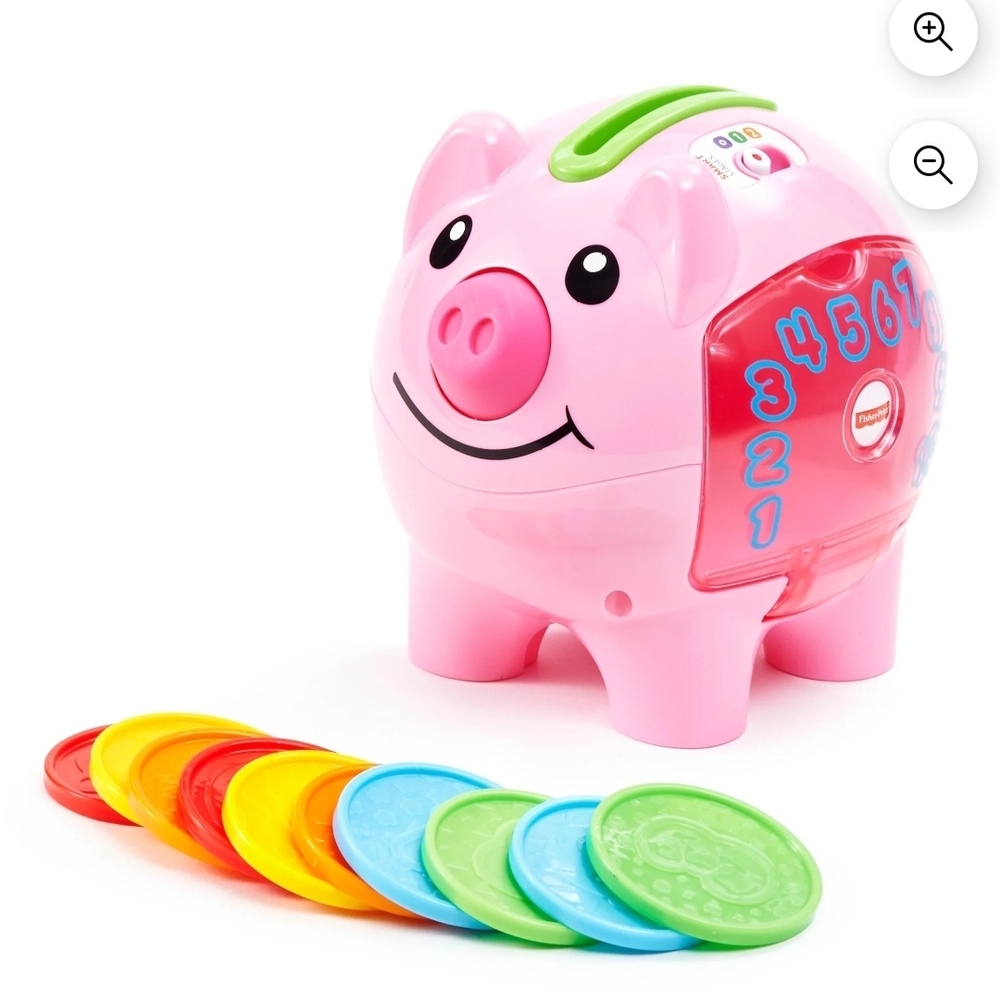 Fisher-Price Colorful Piggy Bank Learning Toy